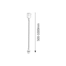 Rábalux 9923 Rolly bronz függeszték, L50cm