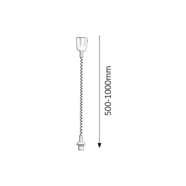 Rábalux 9923 Rolly bronz függeszték, L50cm