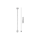 Rábalux 9926 Szatin króm fix függeszték, L50cm