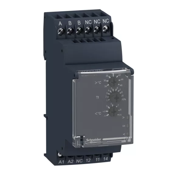 Schneider Hőmérséklet vezérlő relé PT100 3 vez., RM35ATL0MW Schneider Hőmérséklet vezérlő relé PT100 3 vez., RM35ATL0MW