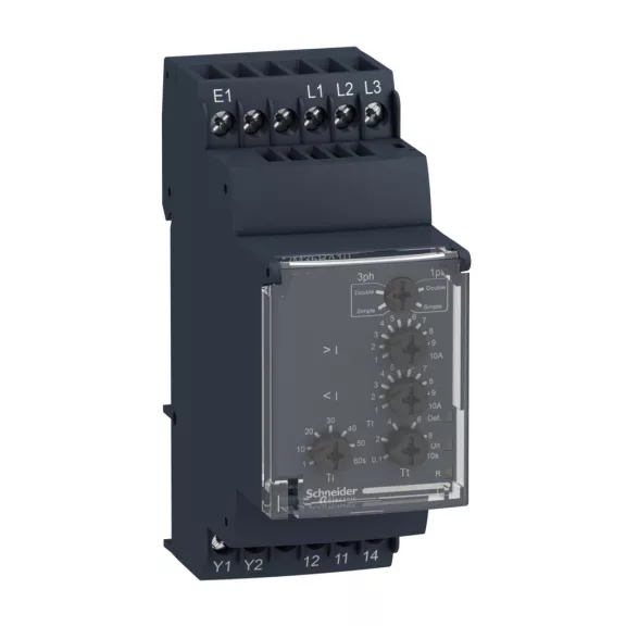 Schneider Hálózat figyelő relé 230 V AC 50/60Hz, RM35BA10 Schneider Hálózat figyelő relé 230 V AC 50/60Hz, RM35BA10