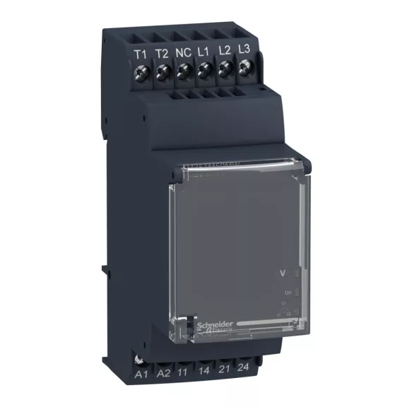 Schneider Fázis kiesés figyelő relé 208-480 V AC 50/60Hz, RM35TM50MW Schneider Fázis kiesés figyelő relé 208-480 V AC 50/60Hz, RM35TM50MW