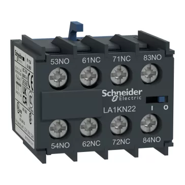   Schneider Segédérintkező Előlapra LA1KN31 LC1,LP1,LP4-es típushoz 3N/O+1N/C érintkezővel