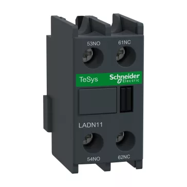   Schneider Segédérintkező Homloklapra LADN11  LC1D típushoz 1N/O+1N/C érintkezővel