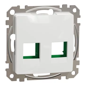   Schneider ÚJ SEDNA 2xRJ45 adapter, SYSTIMAX betétekhez, fehér, SDD111443C