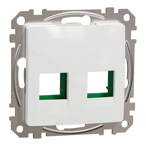 Schneider ÚJ SEDNA 2xRJ45 adapter, SYSTIMAX betétekhez, fehér, SDD111443C Schneider ÚJ SEDNA 2xRJ45 adapter, SYSTIMAX betétekhez, fehér, SDD111443C