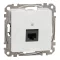 Schneider ÚJ SEDNA 1xRJ45 Cat6 UTP aljzat, fehér, SDD111461