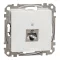 Schneider ÚJ SEDNA 1xRJ45 Cat6 STP aljzat, fehér, SDD111461S