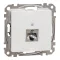 Schneider ÚJ SEDNA 1xRJ45 Cat6A STP aljzat, fehér, SDD111466S