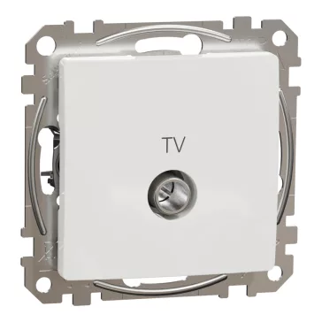   Schneider ÚJ SEDNA TV aljzat, végzáró, 4 dB, fehér, SDD111471