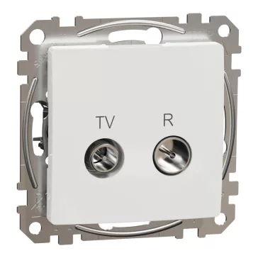   Schneider ÚJ SEDNA TV/R aljzat, végzáró, 4 dB, fehér, SDD111471R