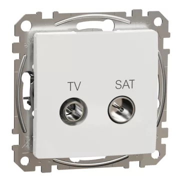   Schneider ÚJ SEDNA TV/SAT aljzat, végzáró, 4 dB, fehér, SDD111471S