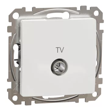  Schneider ÚJ SEDNA TV aljzat, átmenő, 7 dB, fehér, SDD111474