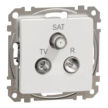   Schneider ÚJ SEDNA TV/R/SAT aljzat, végzáró, 4 dB, fehér, SDD111481