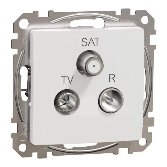 Schneider ÚJ SEDNA TV/R/SAT aljzat, végzáró, 4 dB, fehér, SDD111481 Schneider ÚJ SEDNA TV/R/SAT aljzat, végzáró, 4 dB, fehér, SDD111481