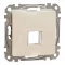 Schneider ÚJ SEDNA 1xRJ45 adapter, Keystone betétekhez, bézs, SDD112421