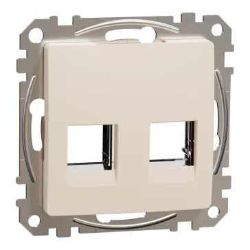   Schneider ÚJ SEDNA 2xRJ45 adapter, RDM betétekhez, bézs, SDD112442C