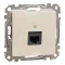 Schneider ÚJ SEDNA 1xRJ45 Cat5e UTP aljzat, bézs, SDD112451