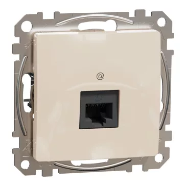 Schneider ÚJ SEDNA 1xRJ45 Cat6 UTP aljzat, bézs, SDD112461