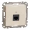 Schneider ÚJ SEDNA 1xRJ45 Cat6 UTP aljzat, bézs, SDD112461