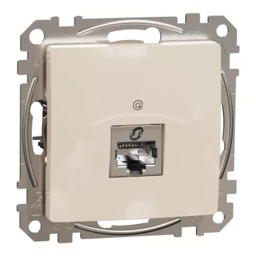   Schneider ÚJ SEDNA 1xRJ45 Cat6 STP aljzat, bézs, SDD112461S