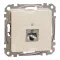 Schneider ÚJ SEDNA 1xRJ45 Cat6 STP aljzat, bézs, SDD112461S