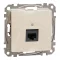 Schneider ÚJ SEDNA 1xRJ45 Cat6A UTP aljzat, bézs, SDD112466