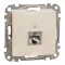 Schneider ÚJ SEDNA 1xRJ45 Cat6A STP aljzat, bézs, SDD112466S