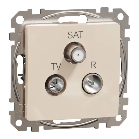 Schneider ÚJ SEDNA TV/R/SAT aljzat, átmenő, 7 dB, bézs, SDD112484 Schneider ÚJ SEDNA TV/R/SAT aljzat, átmenő, 7 dB, bézs, SDD112484
