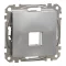 Schneider ÚJ SEDNA 1xRJ45 adapter, Keystone betétekhez, alumínium, SDD113421