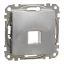 Schneider ÚJ SEDNA 1xRJ45 adapter, Keystone betétekhez, alumínium, SDD113421