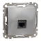 Schneider ÚJ SEDNA 1xRJ45 Cat6 UTP aljzat, alumínium, SDD113461
