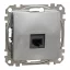Schneider ÚJ SEDNA 1xRJ45 Cat6 UTP aljzat, alumínium, SDD113461
