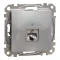 Schneider ÚJ SEDNA 1xRJ45 Cat6 STP aljzat, alumínium, SDD113461S