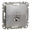 Schneider ÚJ SEDNA 1xRJ45 Cat6 STP aljzat, alumínium, SDD113461S