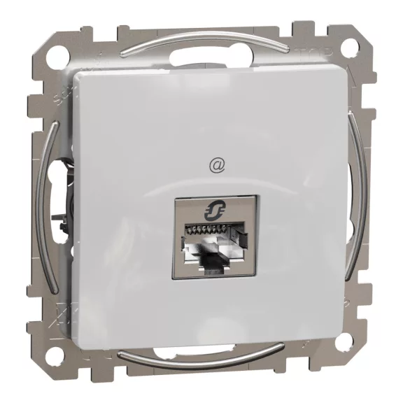 Schneider ÚJ SEDNA 1xRJ45 Cat6A STP aljzat, alumínium, SDD113466S Schneider ÚJ SEDNA 1xRJ45 Cat6A STP aljzat, alumínium, SDD113466S