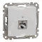 Schneider ÚJ SEDNA 1xRJ45 Cat6A STP aljzat, alumínium, SDD113466S