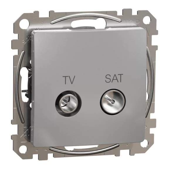 Schneider ÚJ SEDNA TV/SAT aljzat, végzáró, 4 dB, alumínium, SDD113471S Schneider ÚJ SEDNA TV/SAT aljzat, végzáró, 4 dB, alumínium, SDD113471S
