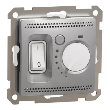   Schneider ÚJ SEDNA Szobatermosztát, 10A, alumínium, SDD113506