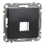 Schneider ÚJ SEDNA 1xRJ45 adapter, Keystone betétekhez, antracit, SDD114421