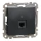 Schneider ÚJ SEDNA 1xRJ45 Cat5e UTP aljzat, antracit, SDD114451