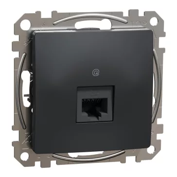   Schneider ÚJ SEDNA 1xRJ45 Cat6 UTP aljzat, antracit, SDD114461