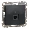 Schneider ÚJ SEDNA 1xRJ45 Cat6A UTP aljzat, antracit, SDD114466