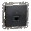Schneider ÚJ SEDNA 1xRJ45 Cat6A UTP aljzat, antracit, SDD114466
