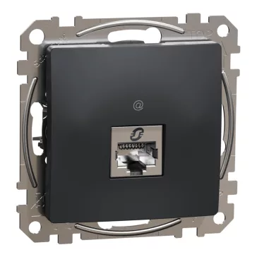   Schneider ÚJ SEDNA 1xRJ45 Cat6A STP aljzat, antracit, SDD114466S