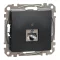 Schneider ÚJ SEDNA 1xRJ45 Cat6A STP aljzat, antracit, SDD114466S