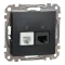 Schneider ÚJ SEDNA RJ11/RJ45 Cat6 UTP kombinált aljzat, antracit, SDD114468
