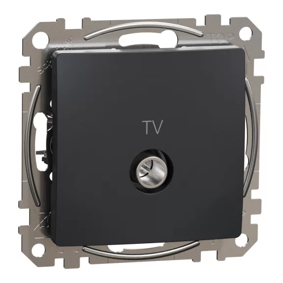 Schneider ÚJ SEDNA TV aljzat, végzáró, 4 dB, antracit, SDD114471 Schneider ÚJ SEDNA TV aljzat, végzáró, 4 dB, antracit, SDD114471