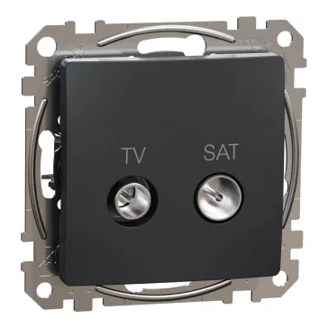   Schneider ÚJ SEDNA TV/SAT aljzat, végzáró, 4 dB, antracit, SDD114471S