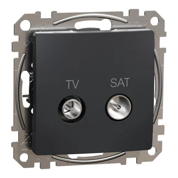 Schneider ÚJ SEDNA TV/SAT aljzat, végzáró, 4 dB, antracit, SDD114471S Schneider ÚJ SEDNA TV/SAT aljzat, végzáró, 4 dB, antracit, SDD114471S